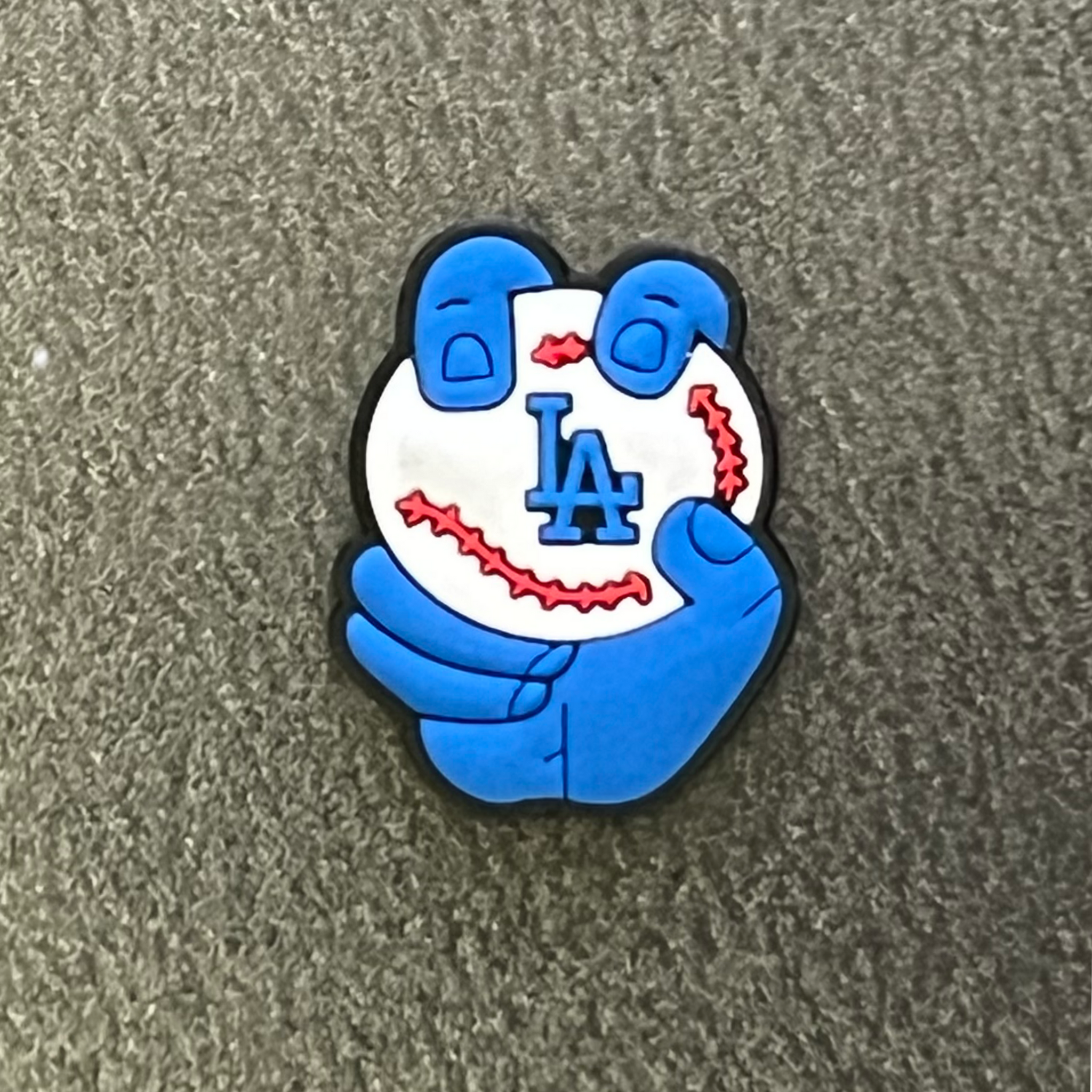 Dodgers Blue Hand Charm