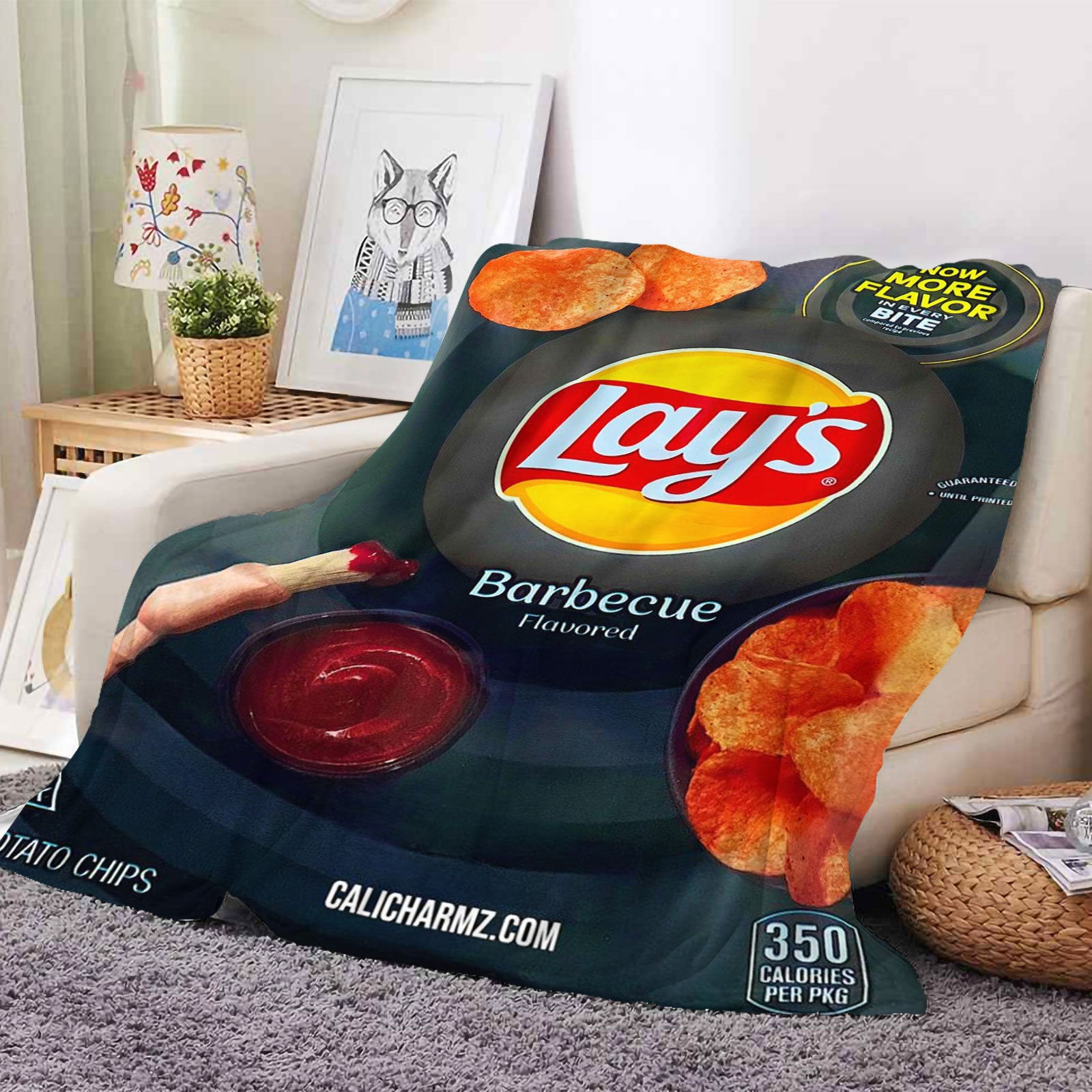 Lay’s Barbecue 50x60 Inch Blanket