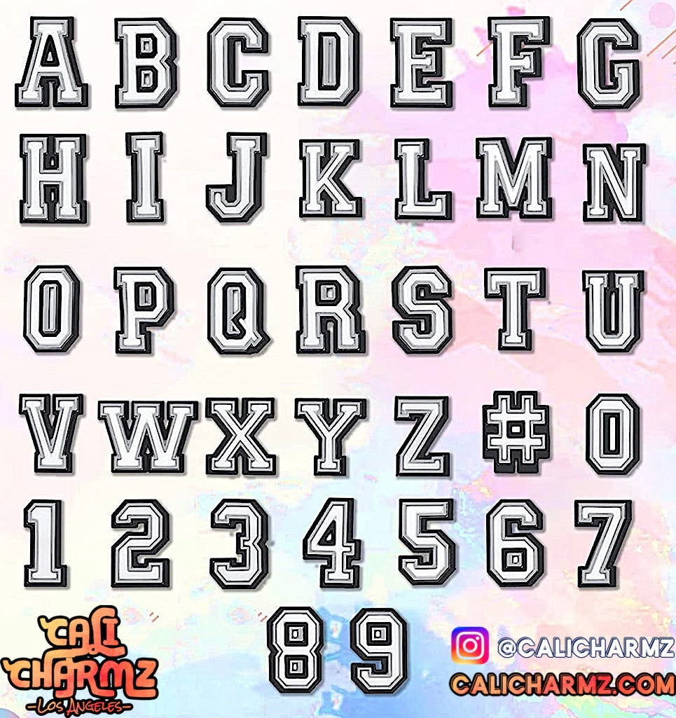 Alphabet & Number Charmz