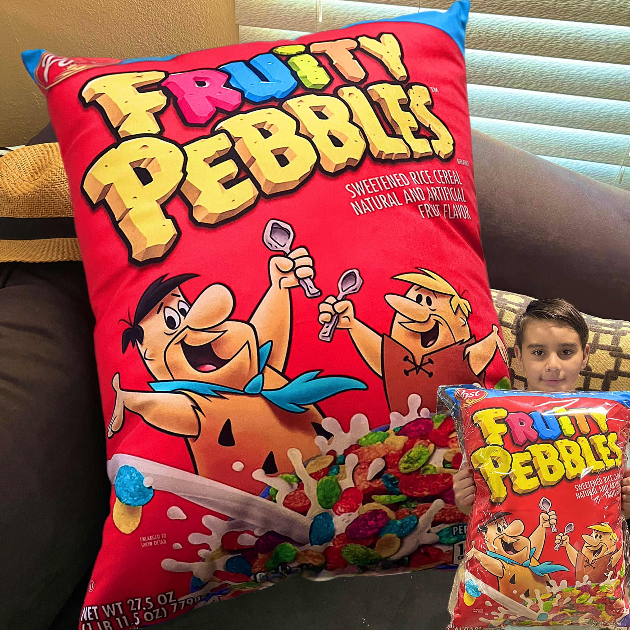 Fruity Pebbles Cereal Jumbo Pillow