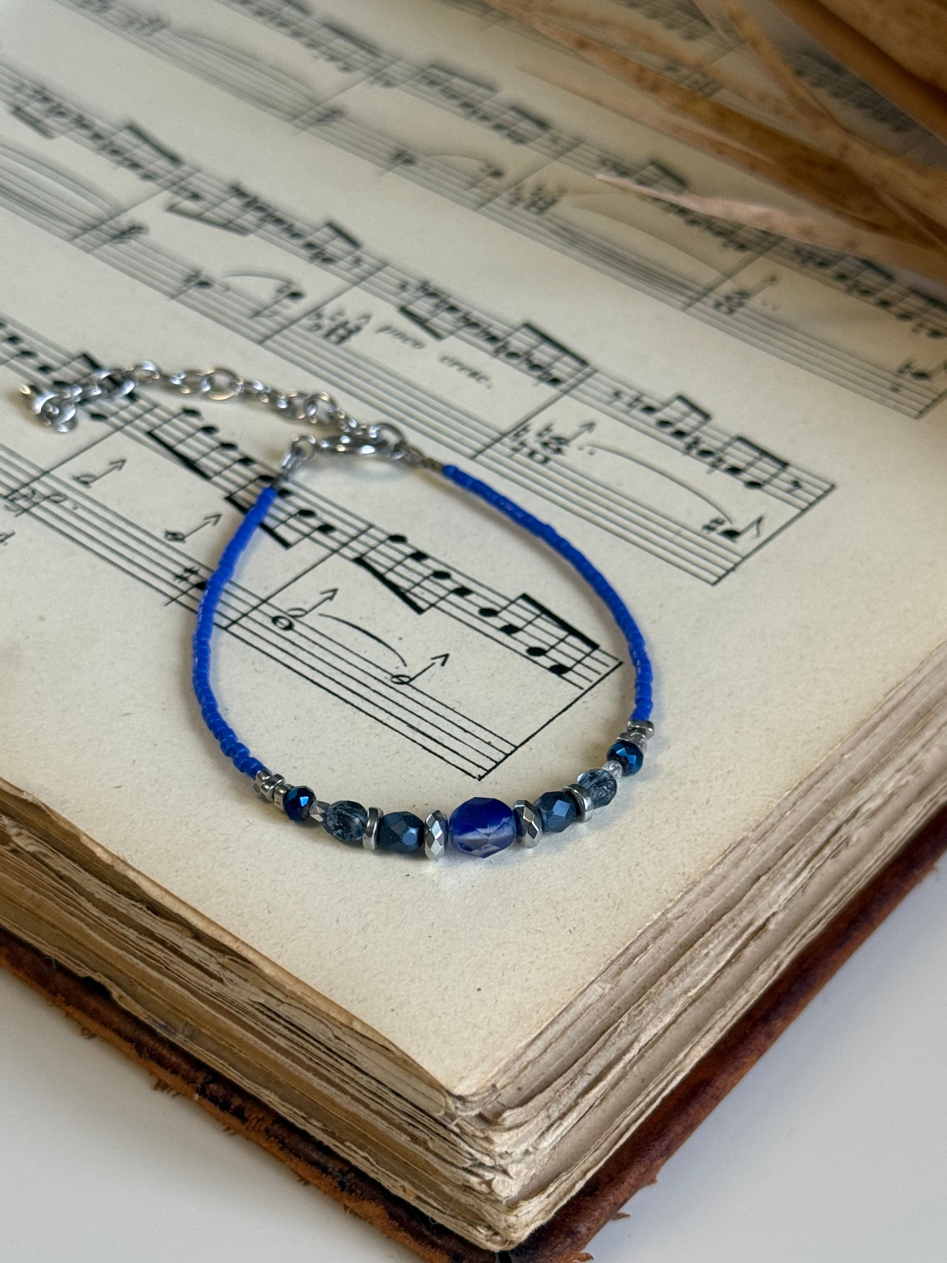 Bracelet « Jiminy » - Cristal bleu