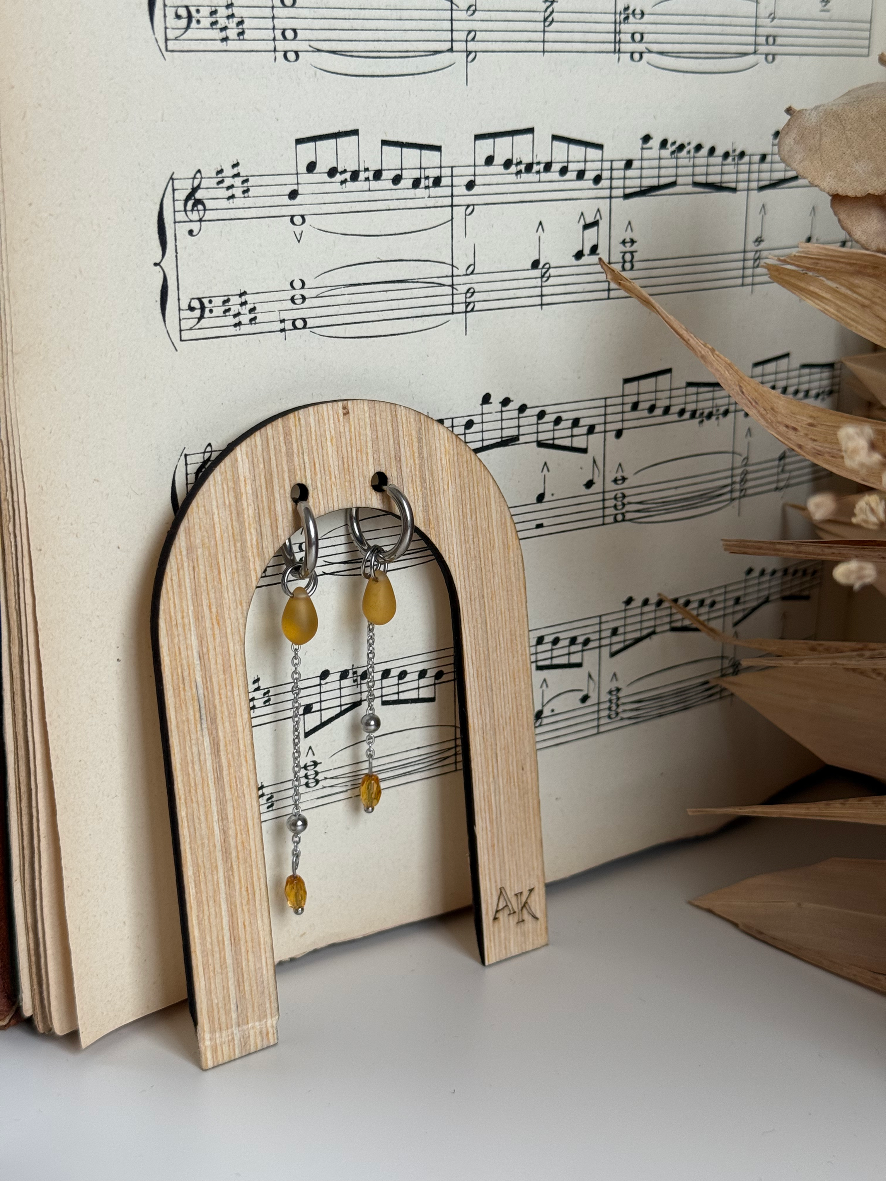 Créoles "Modulables" - Gouttes de miel