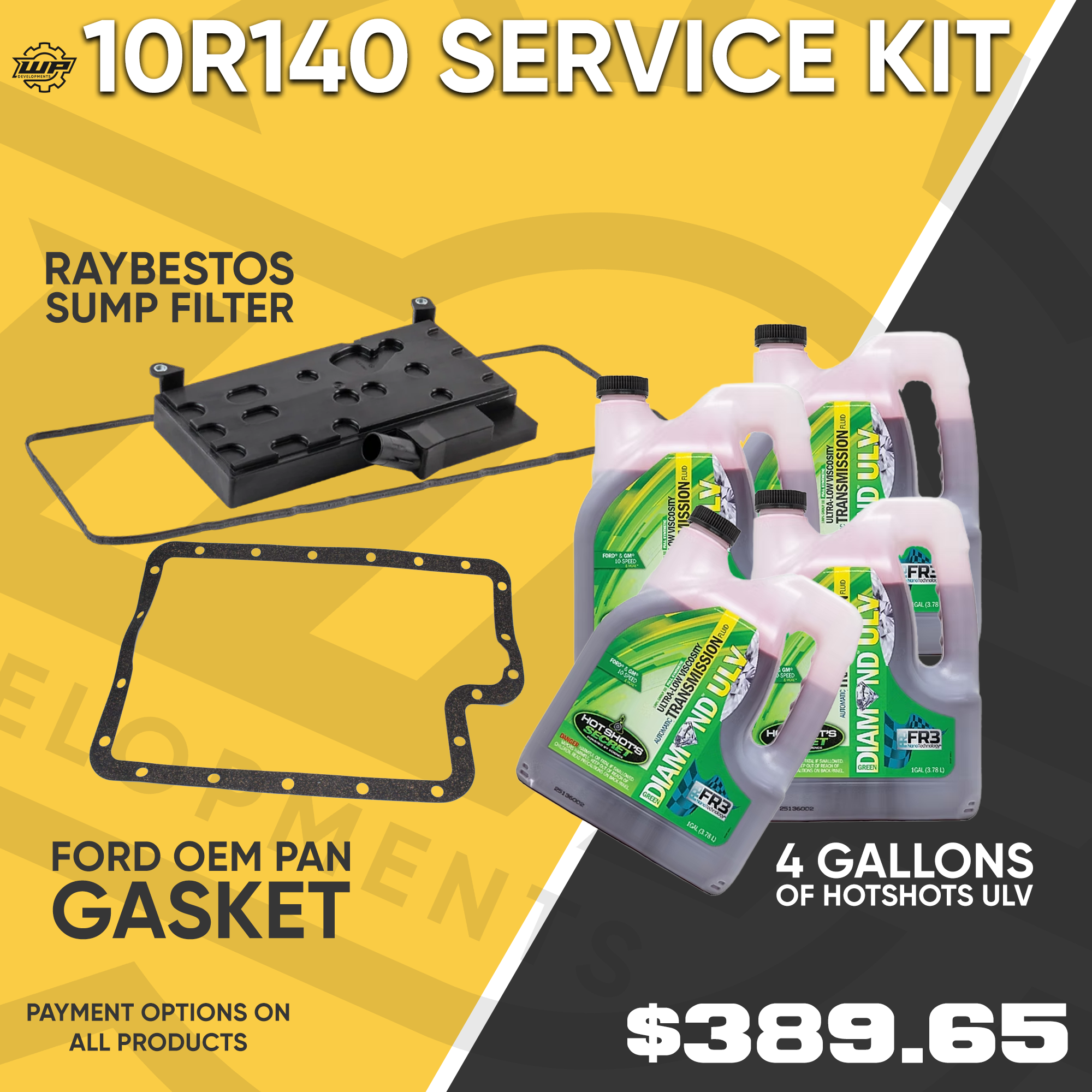 10R140 Service Kit w/Hotshots ULV Fluid