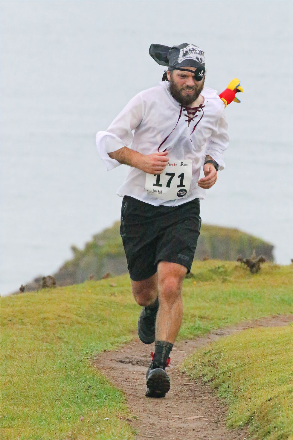 An actual pirate at the Bude Pirate Run