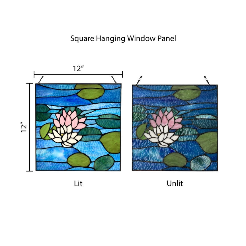 Thumbnail: Blue Lotus Pond Stained Glass