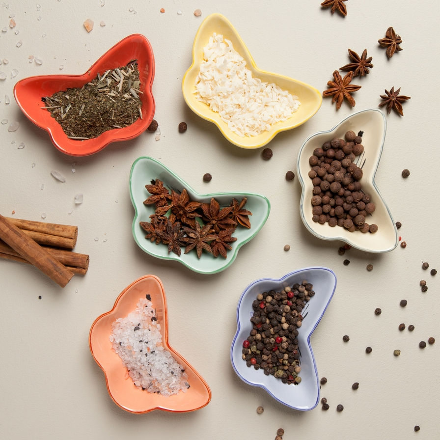 Thumbnail: Butterfly Shaped Pinch Bowls (Set of 6)