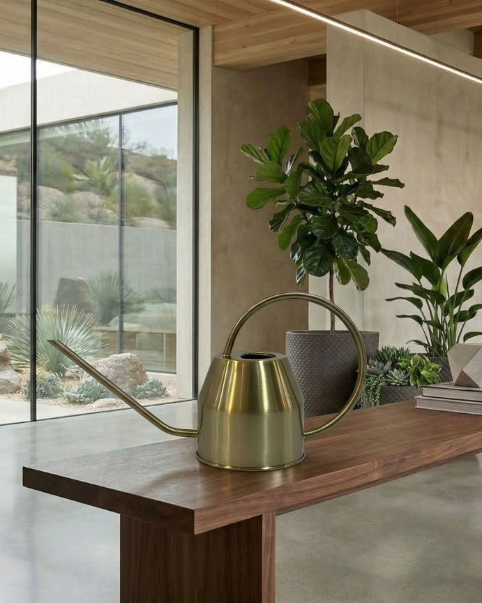 Gold Stainless Steel Watering Can