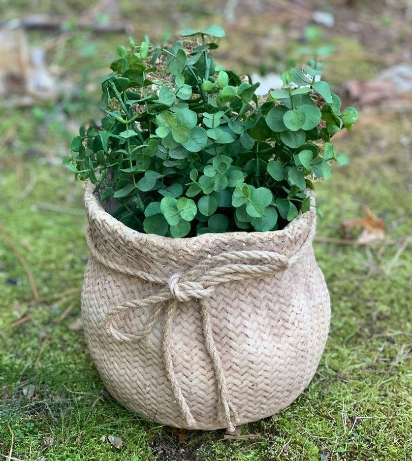 Faux Cement Sack Planter