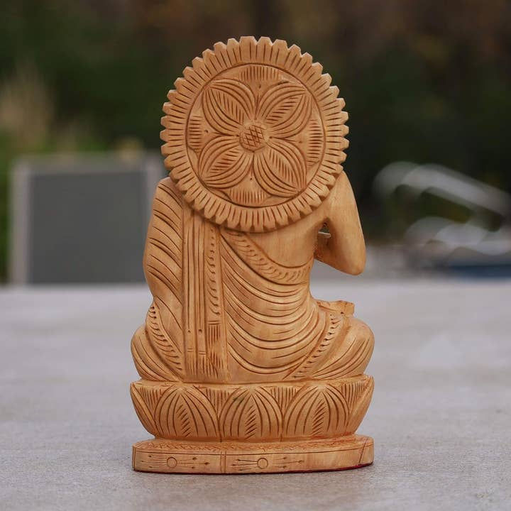 Thumbnail: Hand Carved Kadam Buddha Statue