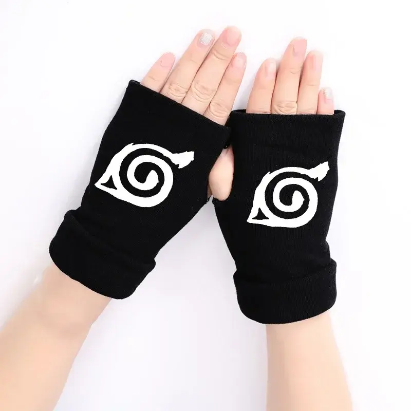 Thumbnail: Naruto  Akatsuki Itachi Black Fingerless Gloves