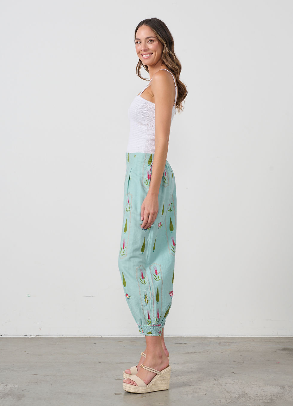 Thumbnail: Garden Block Print Pant