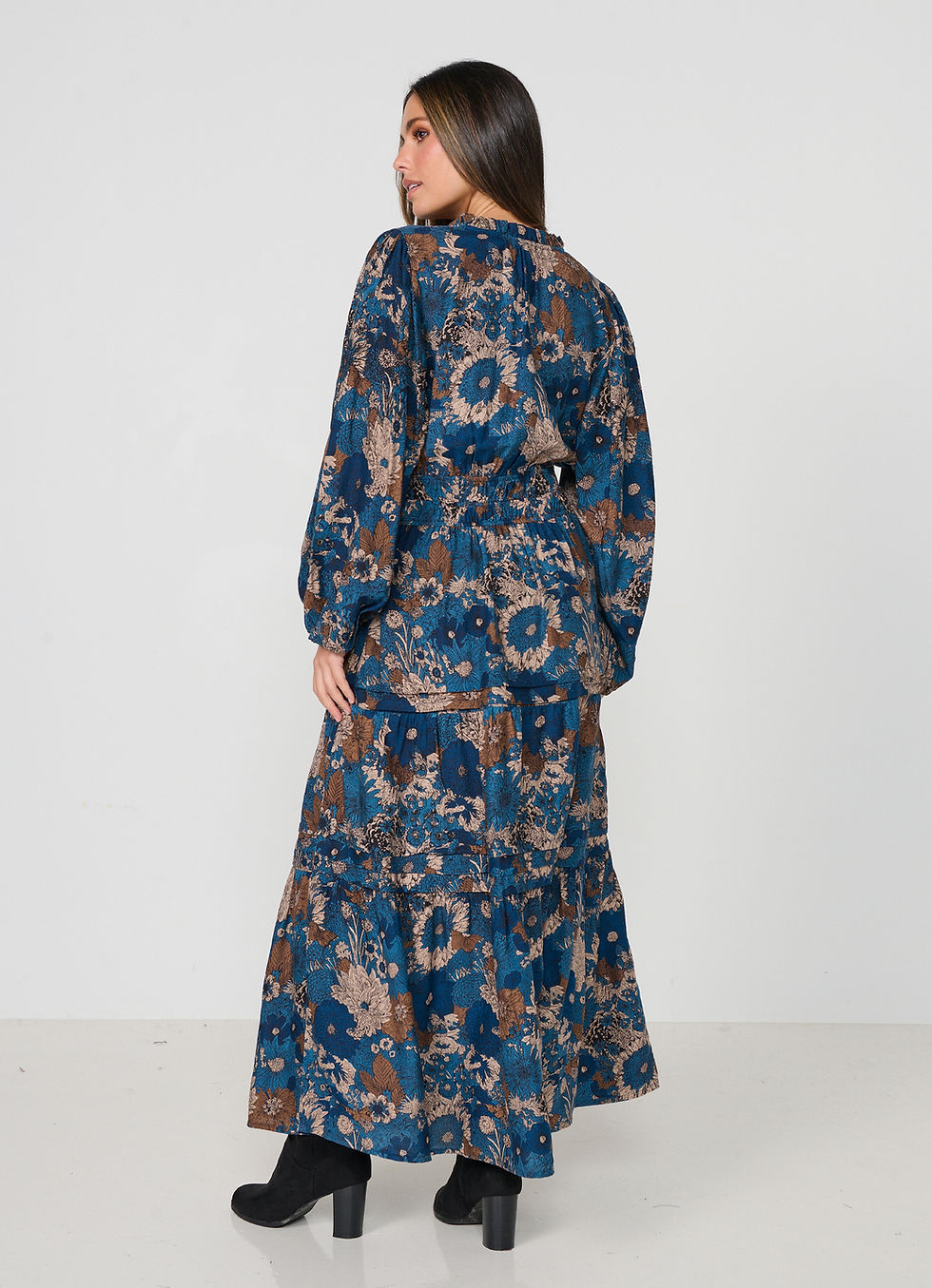 Thumbnail: Multi Panels Dress with Triple Elastic Waist