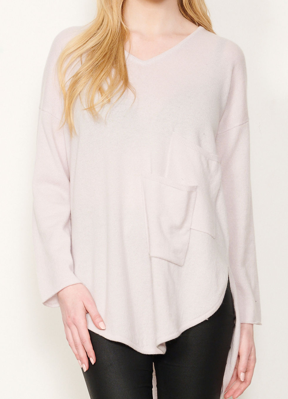 Thumbnail: Cashmere Blend Tunic in Stone