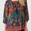 Thumbnail: Tropical Print Blouse in Black