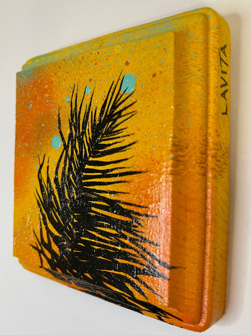 Thumbnail: Dreamy Palm- Original 4 x 4”