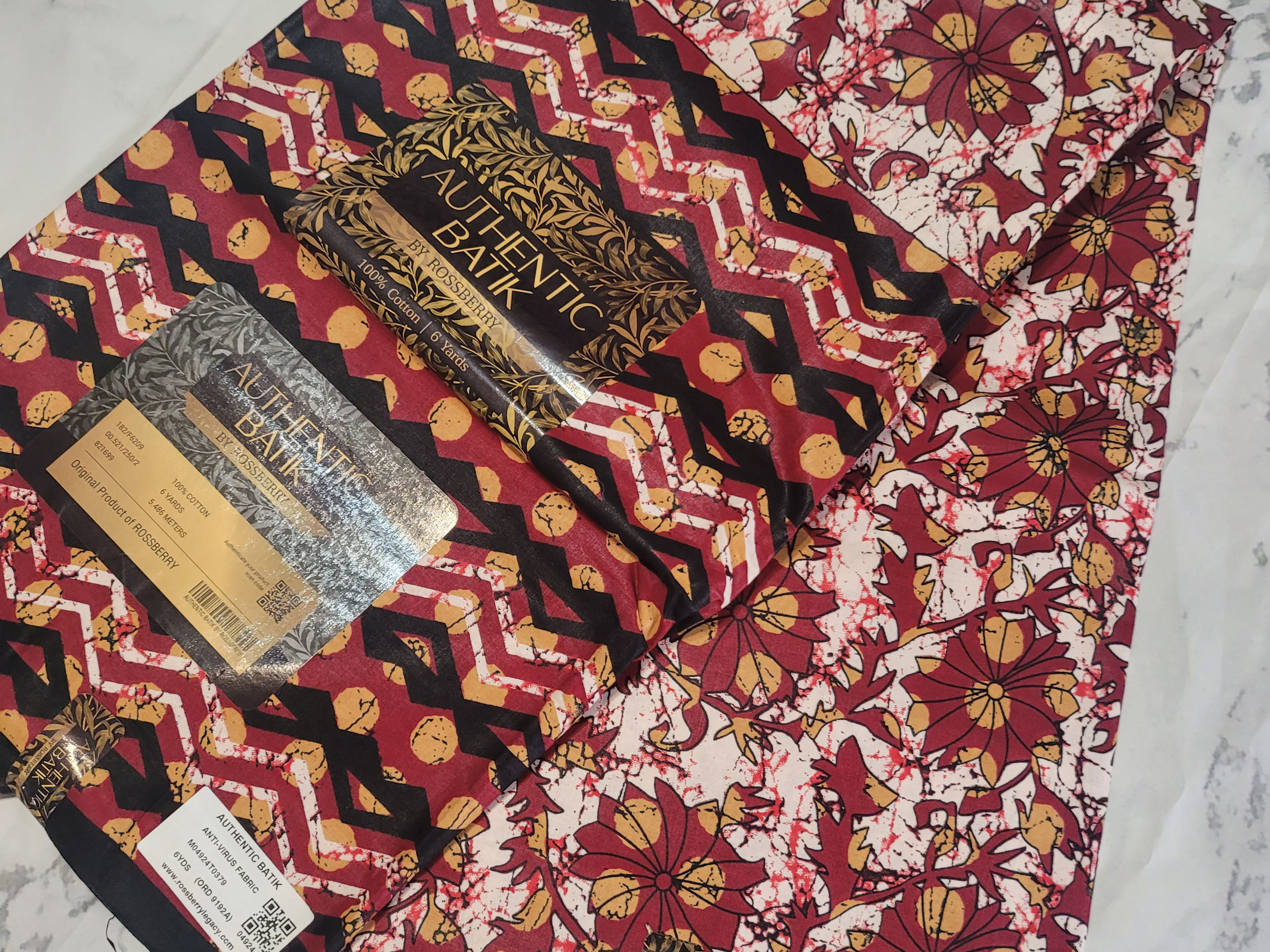 Traditional  African  Fabric 100% Cotton (ANKARA/BATIK)