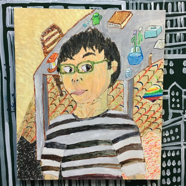 レッスン報告 絵画クラス 自画像を描こう 大府で幼児 小中学生のお絵描きならtrillアートクラス