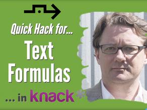 Text Formula Hack for Knack Databases