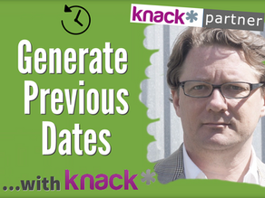 Generate Previous Dates in a Knack Database