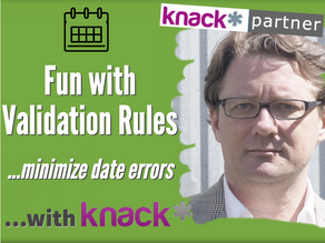 Validation Rules Knack Database