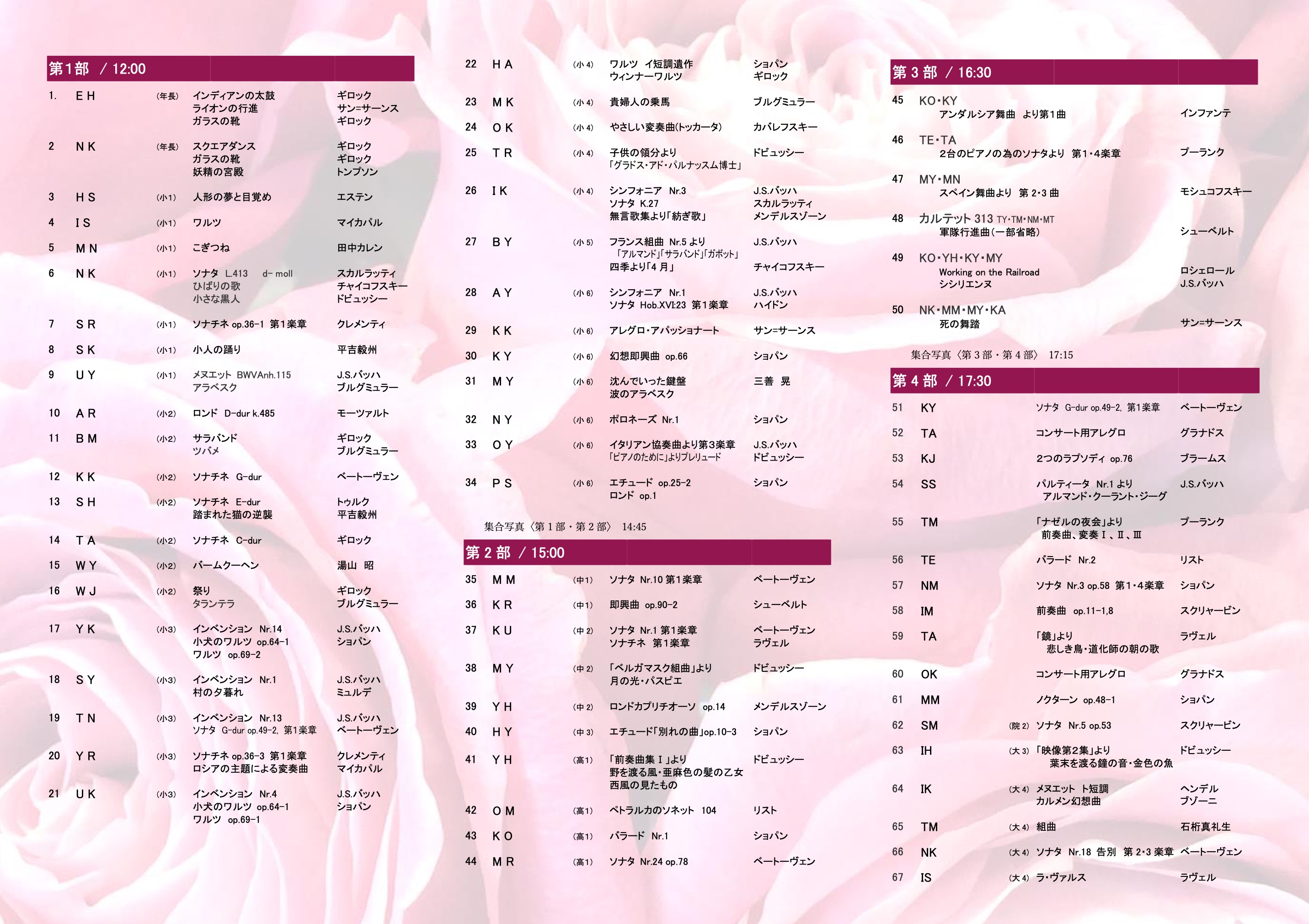 La Sonorite 2018 program
