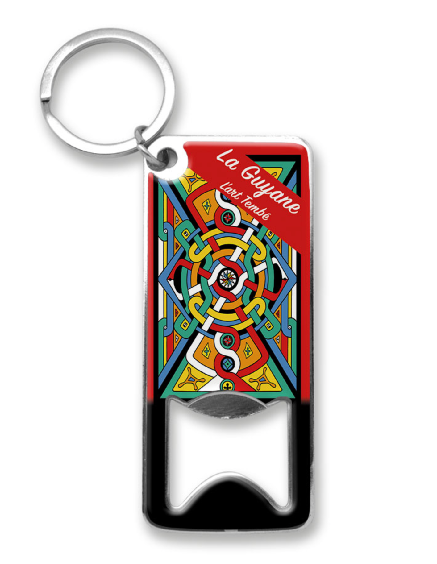 PORTE CLE OUVRE BOUTEILLE ACIER TEMBE