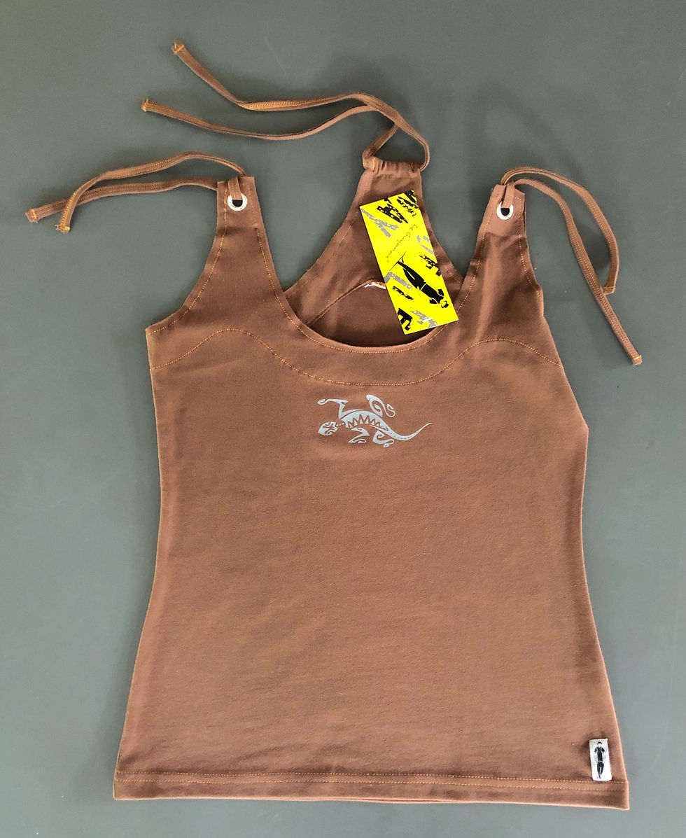 Miniature : Top Guyane lacet marron