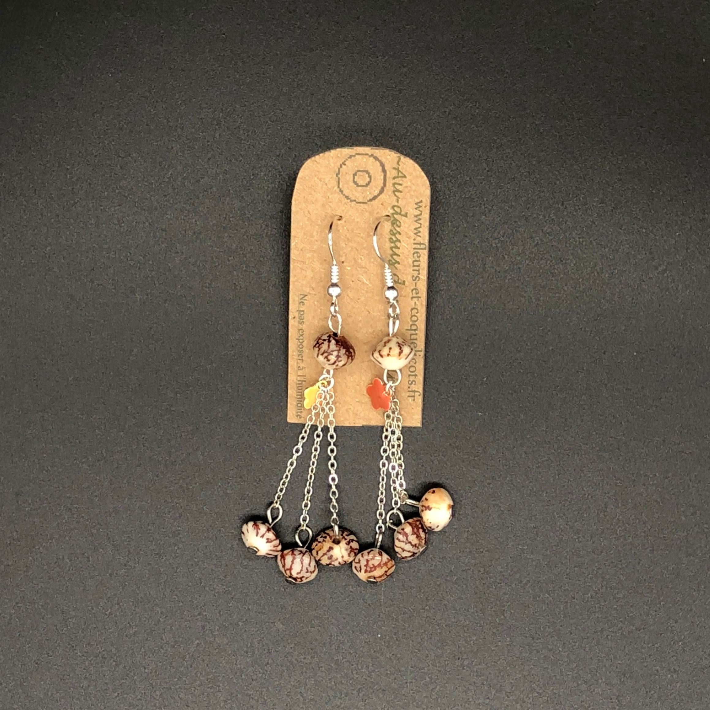 Boucle d'oreille graines