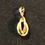 Miniature : PENDENTIF FORCAT EN PLAQUE OR