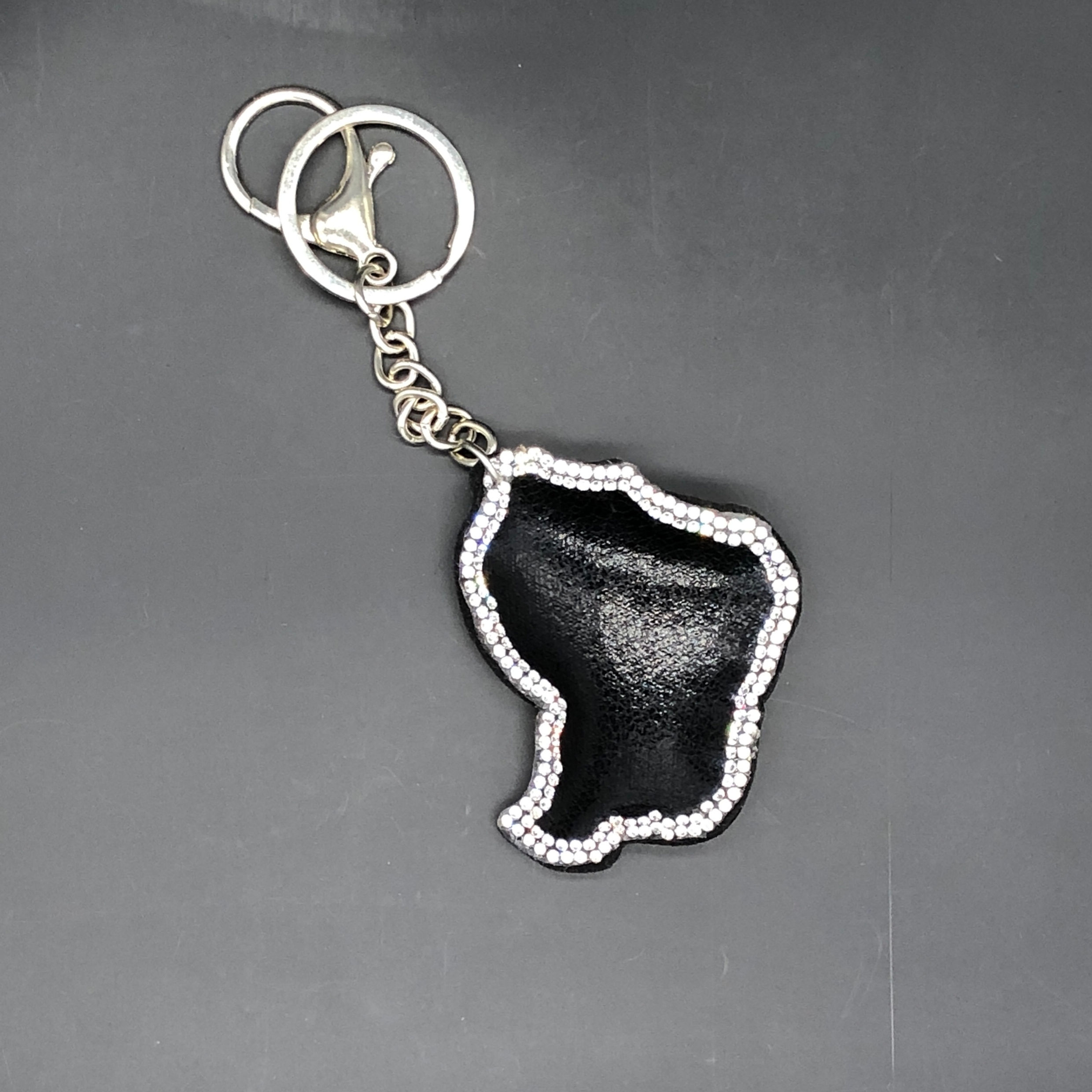 PORTE CLÉ CUIR CARTE DE GUYANE