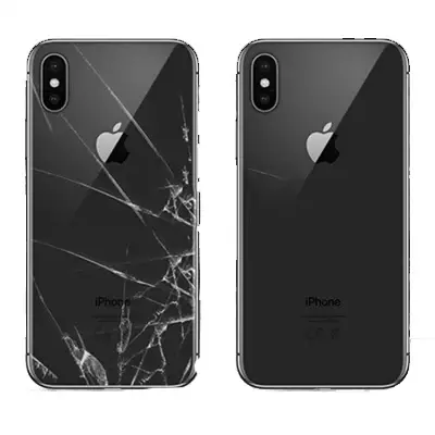 Miniatura: Space Gray Back Cover Glass Compatible with iPhone XS Max
