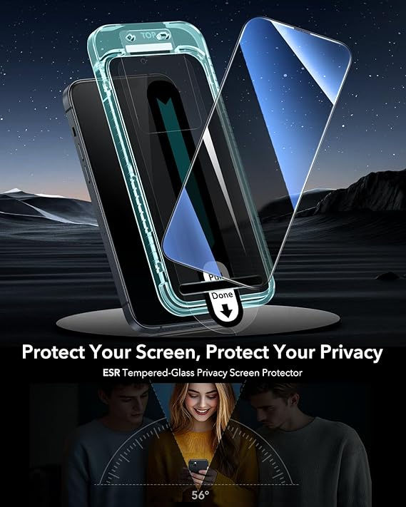 תמונה ממוזערת: Privacy Ultra Strong+TemperedGlass Screen Protector for iPhone13 Pro Max/14 Plus