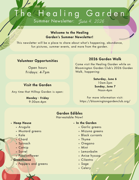 The Healing Garden Newsletter: 6/4