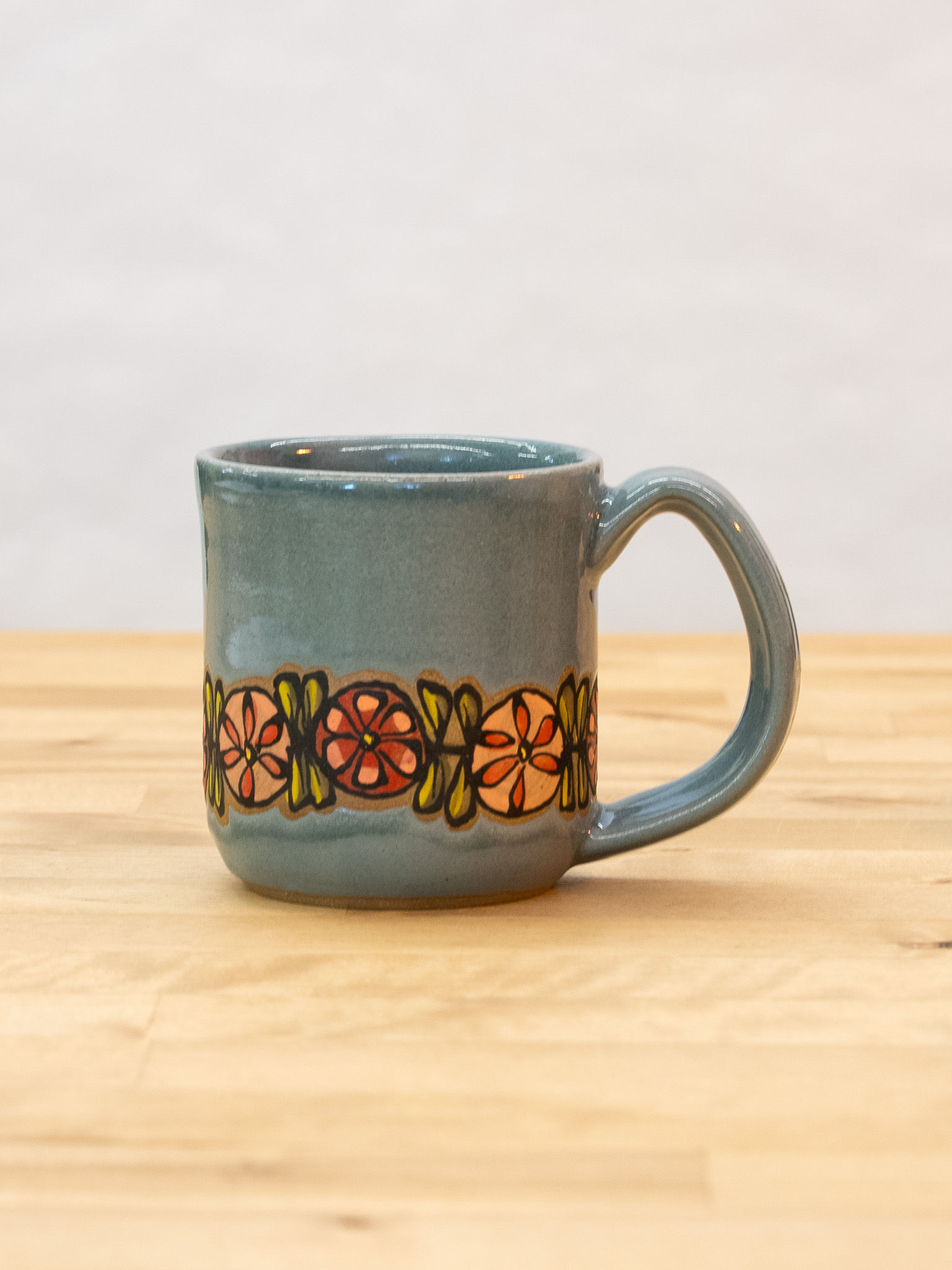 Pinwheel Posie - Pink&Red Mug 10oz