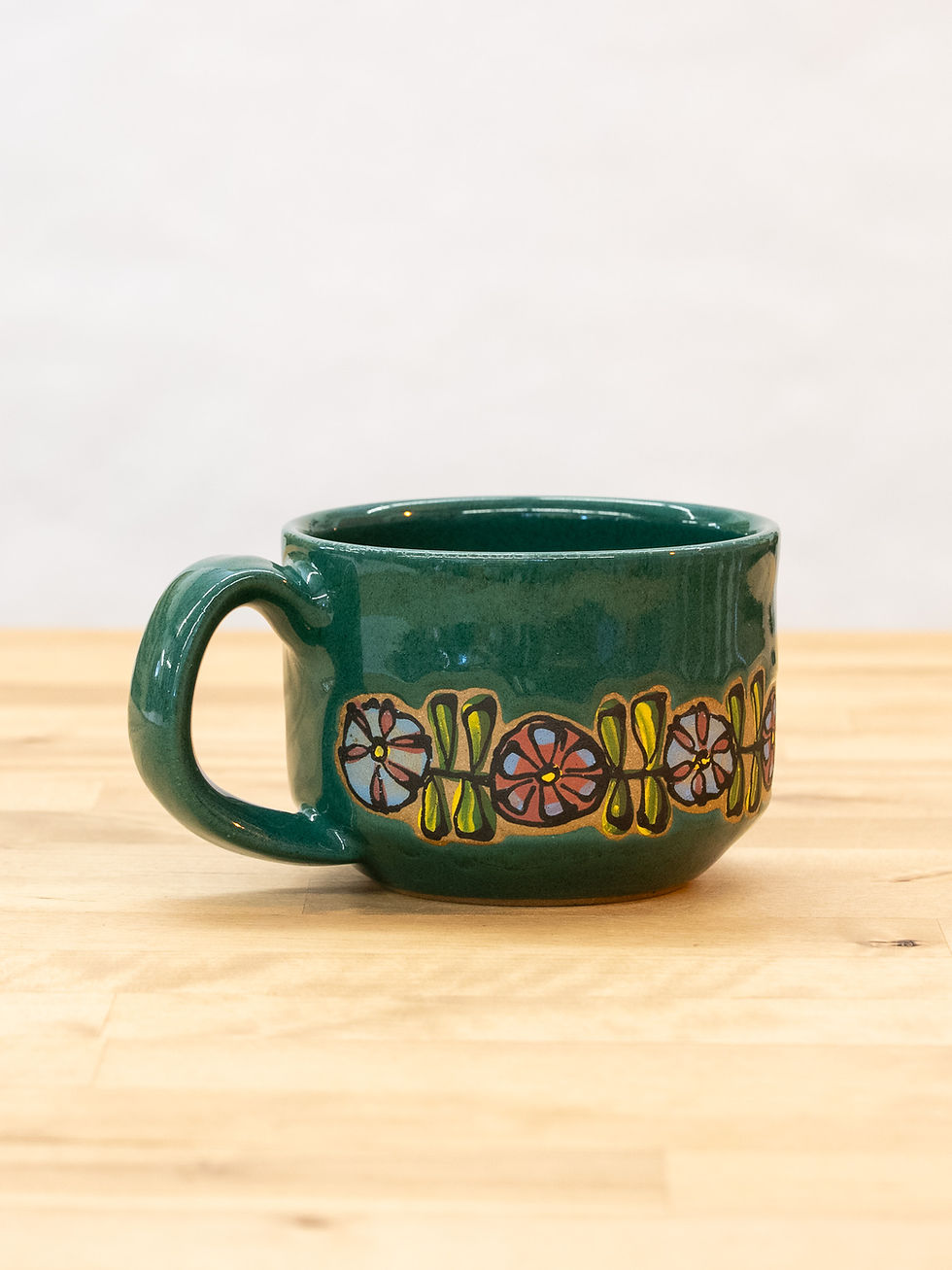 Thumbnail: Pinwheel Posie - Blue&Red Mug 13oz