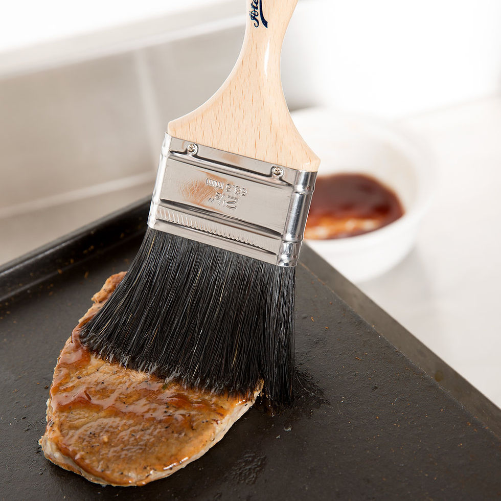 Thumbnail: Ateco 2.5" Black Flat Pastry Brush