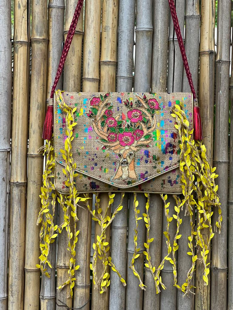 Miniature : Sac Jute brodé