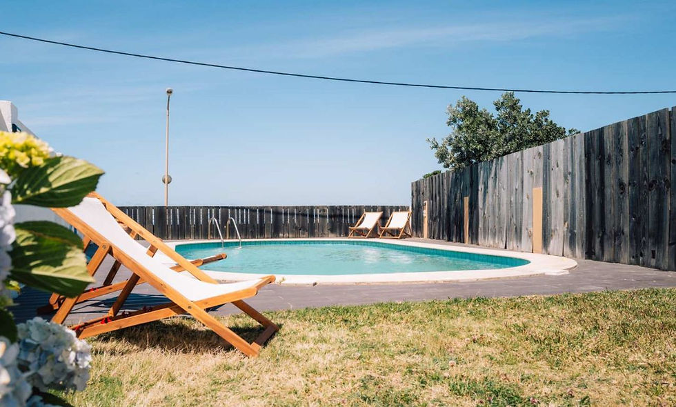Swimming pool in garden