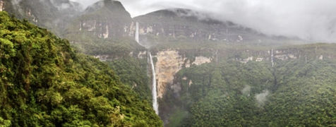 Highest water fall of Peru near Chachapoyas