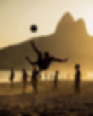 Football on the beach