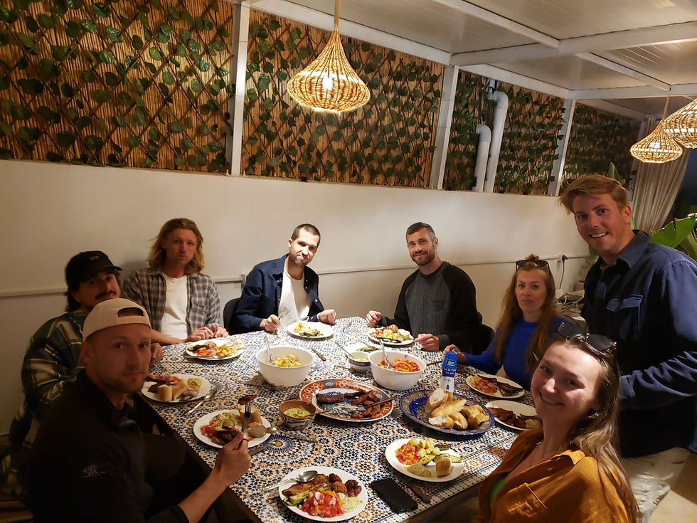 Family dinner at Abdel's