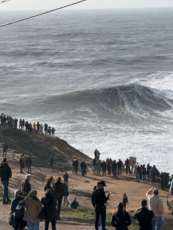 Watching big waves in Ericeira