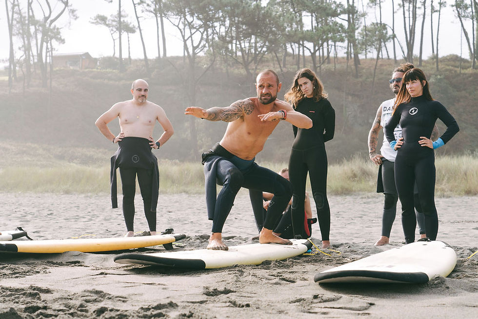 Digital nomads surfing in Spain