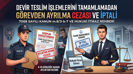 Devir Teslim İşlemlerini Tamamlamadan Görevden Ayrılma Cezası ve İptali