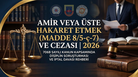 Amir veya Üste Hakaret Etmek (Madde 8/5-ç-7) ve Cezası