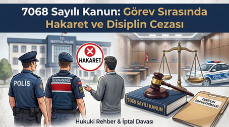 7068 Sayılı Kanun Görev Sırasında Hakaret ve Disiplin Cezası
