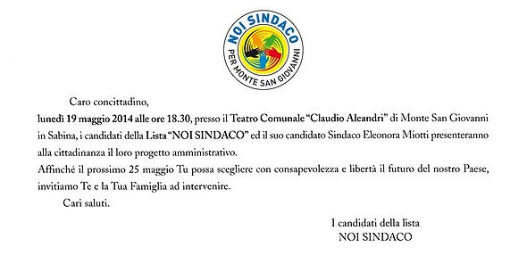 noi sindaco