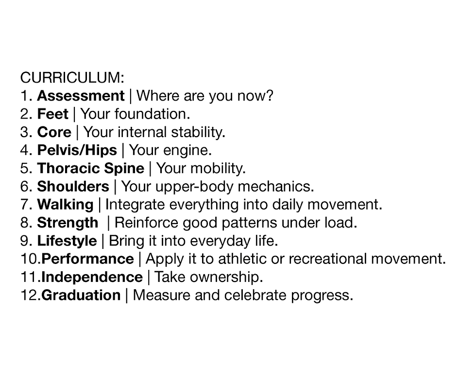 Project Posture - Posture School Curriculum