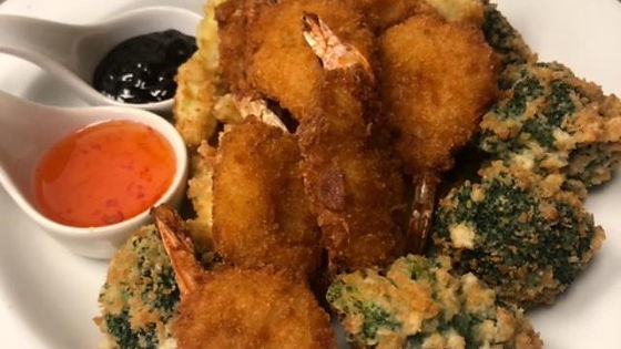54. GOLDEN FRIED PRAWNS