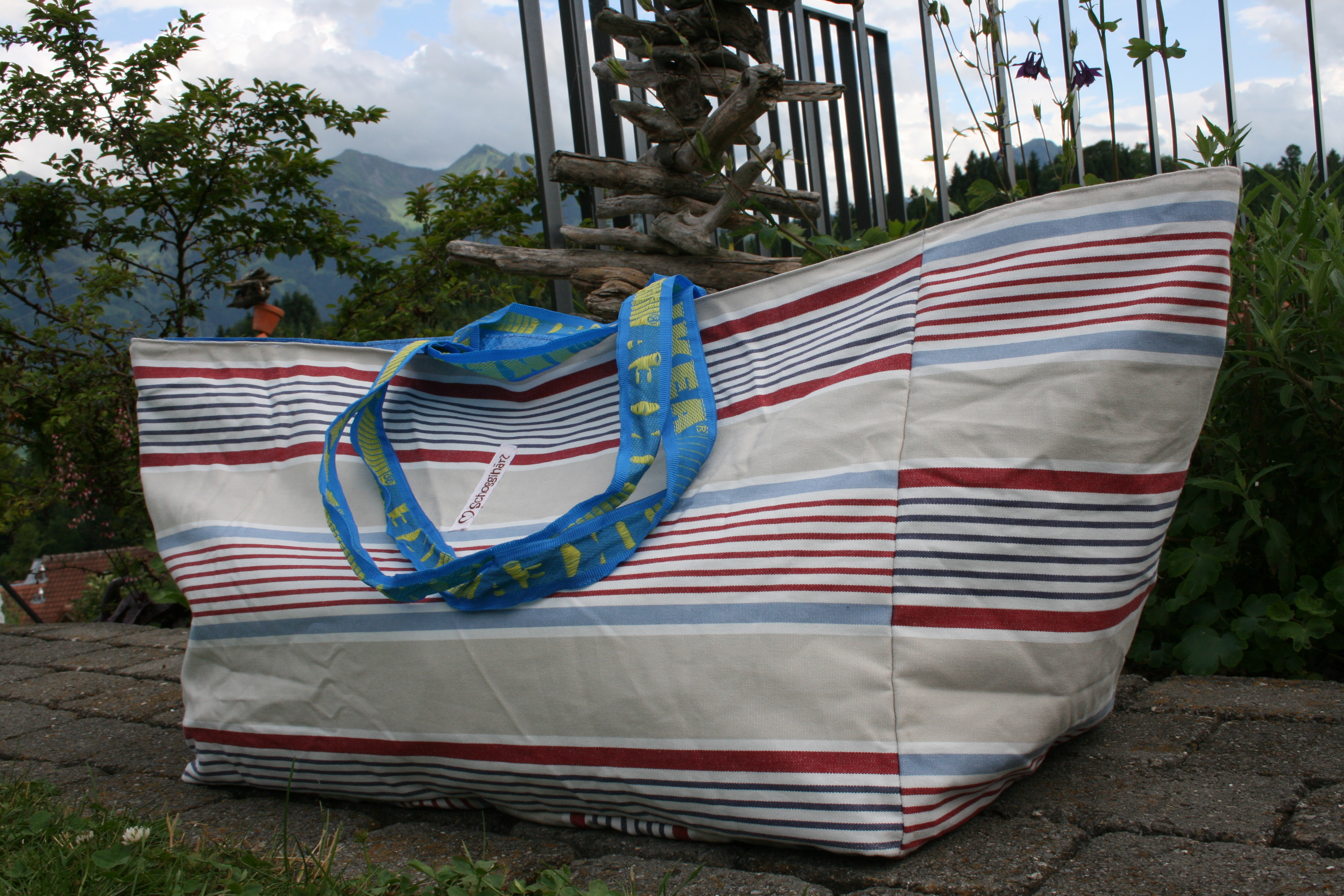 Ikeabadetasche, Strandkorb